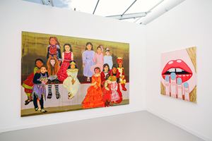 Claire Tabouret and Brian Calvin, <a href='/art-galleries/almine-rech-gallery/' target='_blank'>Almine Rech</a>, Frieze London (3–6 October 2019). Courtesy Ocula. Photo: Charles Roussel.